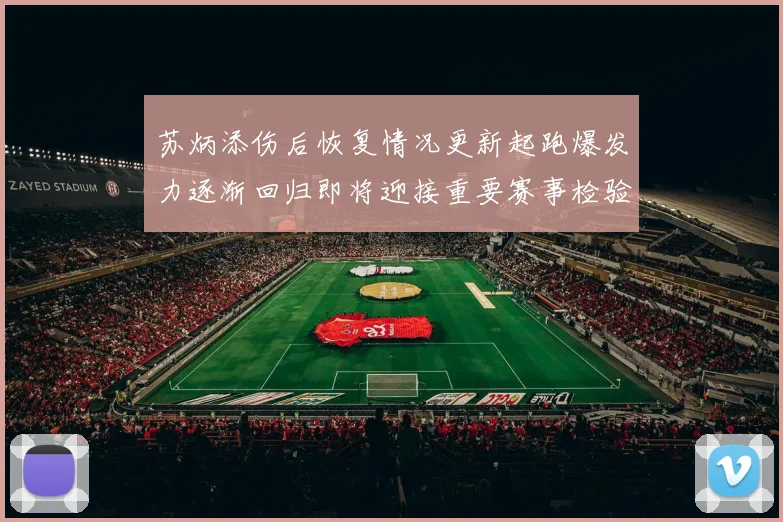 苏炳添伤后恢复情况更新起跑爆发力逐渐回归即将迎接重要赛事检验